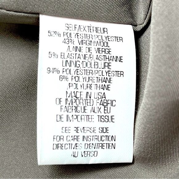 Theory Black Virgin Wool Blend Single Breasted Blazer Women’s Size 10 - Picture 7 of 8